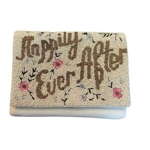 VERSONA Beaded Clutch Evening Bag – Wedding & Party Purse with Chain Strap